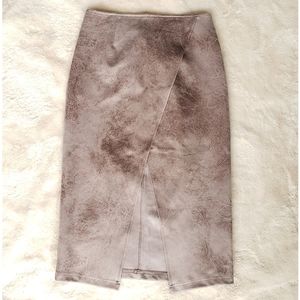 Free People suede pencil skirt